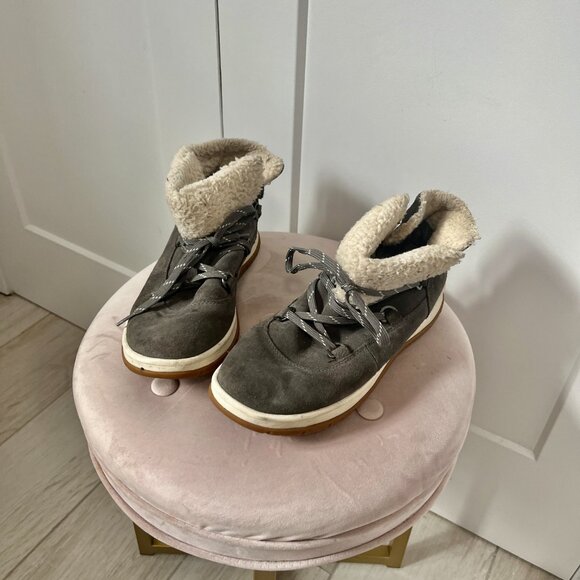 Ugg Lakesider Heritage Gray Waterproof Sneaker Booties Size 9.5 - Picture 2 of 8